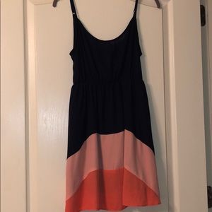 Navy & Peach dress